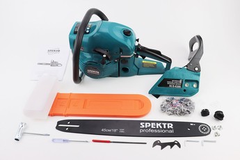 Бензопила SPEKTR SCS-6300 62cc (6,3кВт. шина 18&raquo;, ланцюг 325-1,5-72 ланки зуб круглий), плавний пуск, арт. 201883