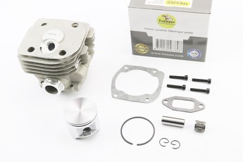 Поршнева Husqvarna 365 48мм, ЦПГ (циліндро-поршнева група, палець 12мм, патрубок-круглий), арт. 204372