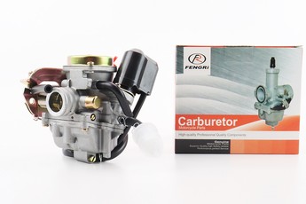 Карбюратор GY6 139QMB 80cc у зборі, металева кришка, арт. 204435