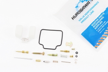 Ремкомплект карбюратора 150cc, 18 деталей + поплавець, 157QMJ GY6, арт. 207388