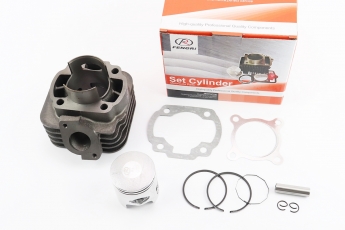 Поршнева Yamaha JOG, ЦПГ (циліндро-поршнева група) 3KJ 80cc-47мм (палець 10мм) (AXIS; APRIO; ARTISTIC; VINO; TRUNK; POHE; NEXT ZONE; SA2J;, арт. 207791