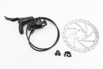 Гальмо Disk-brake гідравлічне переднє, диск 180мм, кріплення 6 болтів, чорний F 800, арт. 209295
