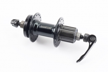 Втулка задня MTB алюмінієва 14Gx36H під касету 7 зірок, Disk-brake, кріплення ексцентрик, чорний SF A262R, арт. 210507