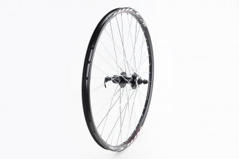 Колесо 26&raquo; заднє Disk-brake, обід &laquo;крапля&laquo; та втулка 14Gx36H алюмінієві, під касету 8-9 зірок, кріплення ексцентрик, &laquo;RECE26&raquo;, арт. 210531