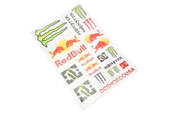 Наліпки набір світловідбивний 23шт &laquo;Monster-RedBull&raquo; (20х30см), арт. 211125