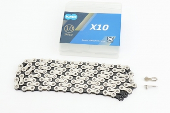 Ланцюг приводний 1/2х11/128х116L 10 швидкостей, сріблясто-чорна X10, Китай, арт. 211424