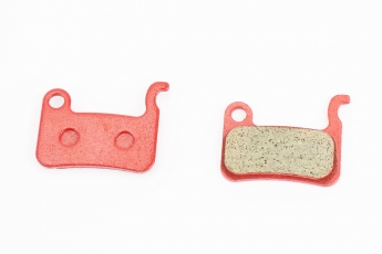 Гальмівні колодки Disk-brake (Shimano LX BR-M6x5,765,775, XT BR-755,965,966,975, XTR M965/966, Saint M8x0), червоні PAD-02, арт. 211466