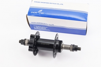 Втулка задня MTB 14Gx36H під тріскачку (велосипедну) Disk-brake, 2 пром-підшипника 6000 2RS, кріплення гайка чорна SF-HB25RB, арт. 211715
