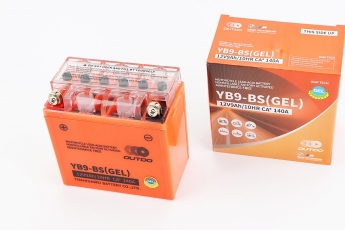 Акумулятор 12V9Ah YB9-BS GEL (135x75x135мм) &laquo;МОТО&laquo;, арт. 211916