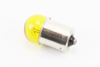 Лампа поворота (жовтий з цоколем) 12V/10W G18, арт. 301063