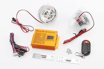 АУДІО-блок (МРЗ-USB/SD, пульт ДУ, сигналізація) + колонки 2шт (прозорі), арт. 301396