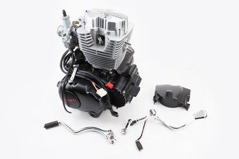 Двигун мотоциклетний у зборі CGB-200cc (164FMLR) + карбюратор (з балансувальним валом), арт. 307152