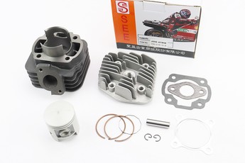 Поршнева Yamaha JOG, ЦПГ (циліндро-поршнева група) 3KJ 80cc-47мм (палець 10мм) + головка циліндра (AXIS; APRIO; ARTISTIC; VINO; TRUNK; POHE; NEXT ZONE; SA2J;, арт. 308994