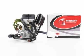 Карбюратор GY6 139QMB 50-100cc у зборі, пластикова кришка, арт. 309535