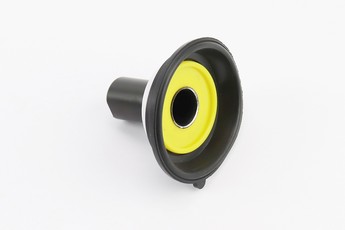 Мембрана карбюратора 16мм, металева, з виїмкою знизу, 139QMB GY6 50-100cc, арт. 309986