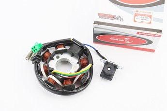 Статор магнето 8 котушок, роз'єм мама 3 + 2, висота 28мм, 152QMI 157QMJ GY6 125-150cc, арт. 310398