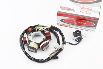 Статор магнето 6 котушок, роз'єм мама 3 + 2, висота 31мм, 152QMI 157QMJ GY6 125-150cc, арт. 310438