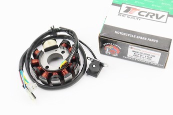 Статор магнето 11 котушок, роз'єм мама 4 + 2, висота 32мм, 152QMI 157QMJ GY6 125-150cc, арт. 310873