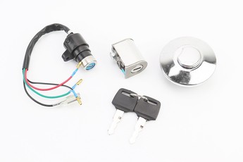 Замки, комплект Delta 72cc/110cc (запалювання + кермо + кришка бака кругла), арт. 318044