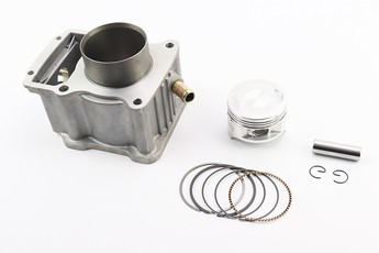Поршнева CG200-OHV 200cc 63,5мм, ЦПГ (циліндро-поршнева група, палець 15мм, водяне охолодження, висота циліндра 76/107мм, без прокладок), арт. 324079