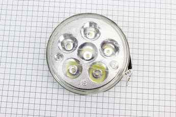 Фара кругла передня частина Delta/Alpha, 5 + 1 LED, D=140мм, TUNING, арт. 324480