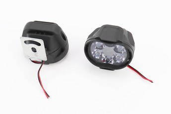 Фара додаткова світлодіодна вологозахисна, 6 LED з кріпленням, комплект 2шт 64х52мм, тип 1, арт. 324738