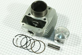 Поршнева CG125 156FMI 125cc 56,5мм, ЦПГ (циліндро-поршнева група, палець 15мм, висота циліндра 69/96мм), арт. 326032