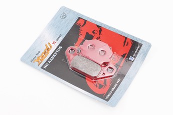 Гальмівні колодки дискові Kawasaki KXF 250/KSF 250/KEF 300/Suzuki LT 230/250/500, комплект, червоні, арт. 327206