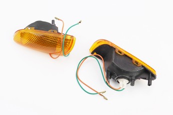 Suzuki LETS -III повороти передні у зборі, комплект 2шт, жовті, арт. 329180