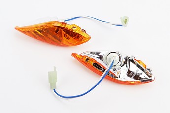 Yamaha Jog SA-16 повороти передні у зборі, комплект 2шт, жовті, арт. 329182