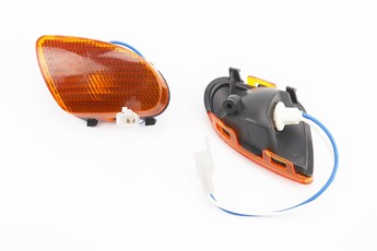 Yamaha Jog APRIO повороти передні у зборі, комплект 2шт, жовті, тип 1, арт. 329318
