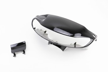 Honda Dio AF-34 пластик, комплект фарбований 5 деталей (голова під дискове гальмо з кришкою лючка), чорний, арт. 329831