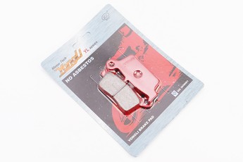 Гальмівні колодки (дискові) Honda LEAD AF-20/XR 50/CRM 250, HYOSUNG RX400, SUZUKI DR-Z400/RM 125/DR 125, KAWASAKI KLX250/KX 125 комплект червоні, арт. 331452