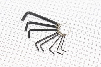 Набір шестигранників (1,5; 2; 2,5; 3; 3,5; 4; 5; 6) комплект 8шт, арт. 332080