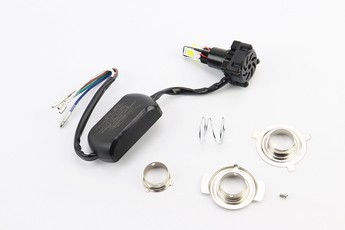 Лампа фари діодна LED-4 SUPER універсальна (комплект різних кріплень), з стабілізатором 3000LM/20W-40W, арт. 337388