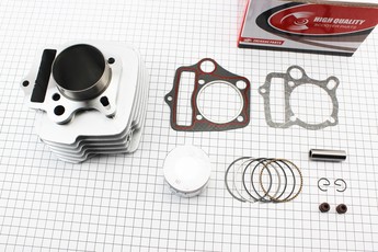 Поршнева Delta 125cc 52,4мм, ЦПГ (циліндро-поршнева група, палець 13мм, висота циліндра 78,3мм, висота поршня 37мм), арт. 338777