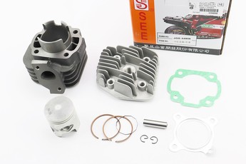 Поршнева Yamaha JOG, ЦПГ (циліндро-поршнева група) 3KJ 65cc-44мм (палець 10мм) + голівка, жовтий коробка (AXIS; APRIO; ARTISTIC; VINO; TRUNK; POHE; NEXT ZONE; SA2J;, арт. 339896