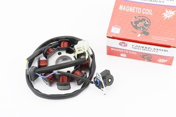 Статор магнето (генератора) Honda WH 100 (8 котушок роз'єм &laquo;мама 3 + 1&raquo;), арт. 347912