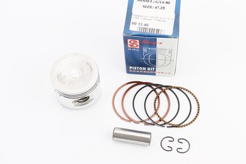 Поршень GY6 139QMB 80cc 47мм +0,25 (поршневий комплект, палець 13мм), арт. 349064