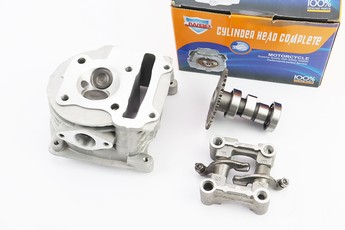 Головка циліндра GY6 139QMB 50-100cc 50мм 100cc з клапанами, ліжком і розподільним валом у зборі, арт. 349247