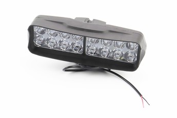 Фара додаткова світлодіодна вологозахисна-16 LED з кріпленням, прямокутна 160х50мм, арт. 351200