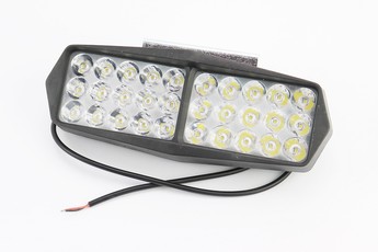 Фара додаткова світлодіодна, вологозахисна, 30 LED, прямокутна 190x70мм, зі стробоскопом, з кріпленням, арт. 351204