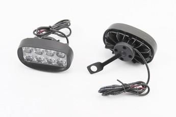 Фара додаткова світлодіодна, вологозахисна, 8 LED, 85x50мм, з кріпленням під дзеркало, комплект 2шт, арт. 351206