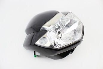 пластик - обтічник + вітровик, фара, чорний (TVS Apache RTR 160), арт. 351212