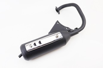 Глушник Honda Dio AF-27, тип 1 (накладка &laquo;хром&laquo;), арт. 352377