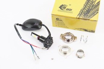 Лампа фари діодна LED-4 SUPER універсальна (комплект різних кріплень), з стабілізатором + стробоскоп, арт. 354122