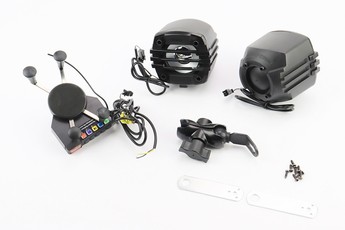 АУДІО-блок з тримачем телефону (МРЗ-USB/SD, FM-радіо) + колонки 2шт, арт. 354267