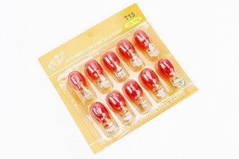Лампа поворота (помаранчева без цоколя) 12V/10W Т13-10шт, арт. 354498