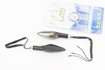 Поворот діодний на гнучкій ніжці + стоп сигнал/габарит LED човник секвентальний, 2шт, арт. 354844