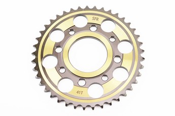 Зірка задня 428H-41T (d=58мм, 4отв. х 90мм), гартована, ZS125J, спицьоване колесо, двигун 157FMI, арт. 356253